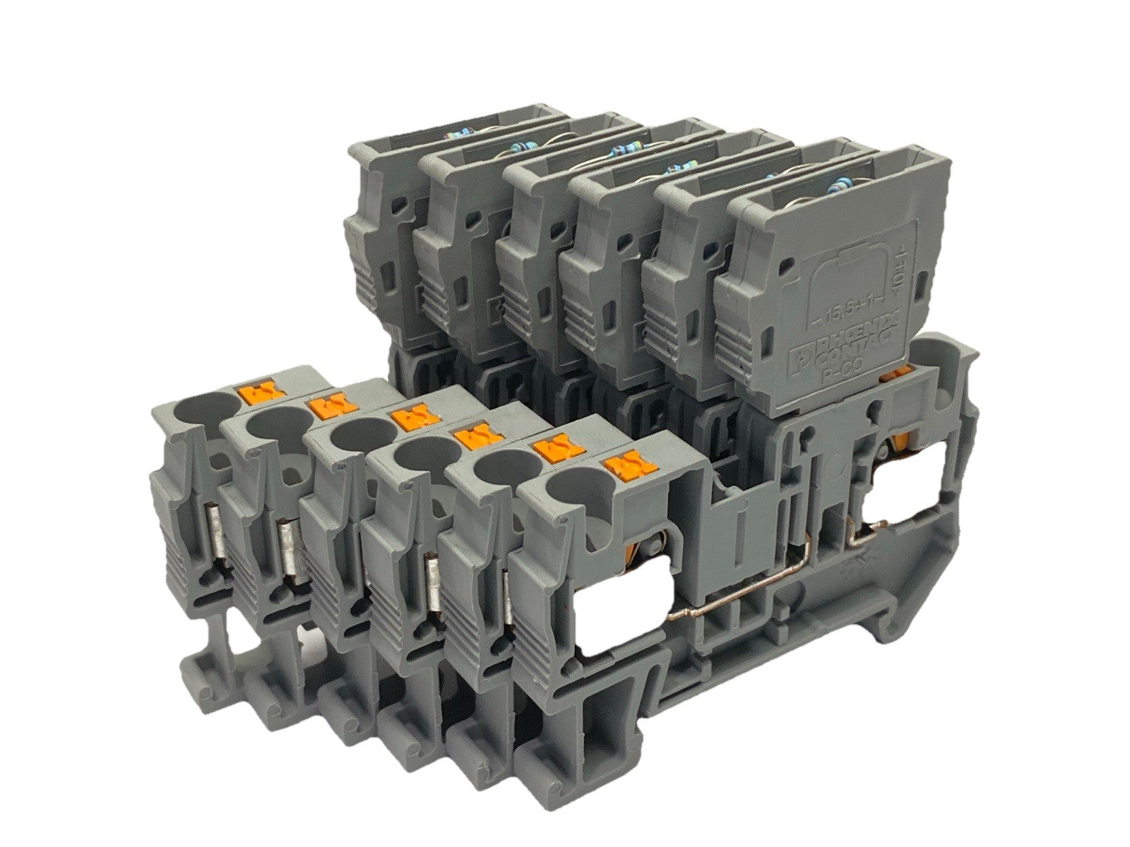 PT 4-MT | Phoenix Contact Knife Disconnect Terminal Block 3211933 w/ P-CO LOT OF 6 - Used - Maverick Industrial Sales