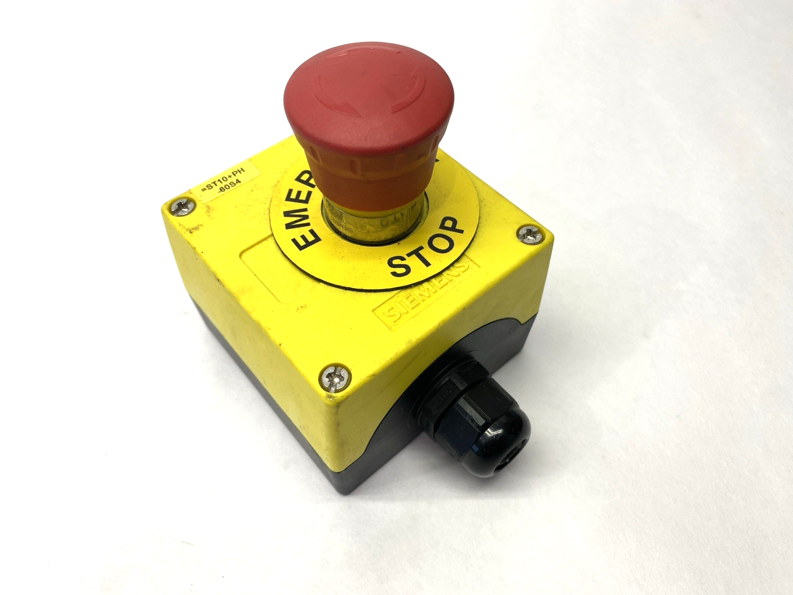 3SU1801-0NZ00 K0Y | Siemens SIRIUS ACT Plastic Emergency Stop Assembly - Used - Maverick Industrial Sales