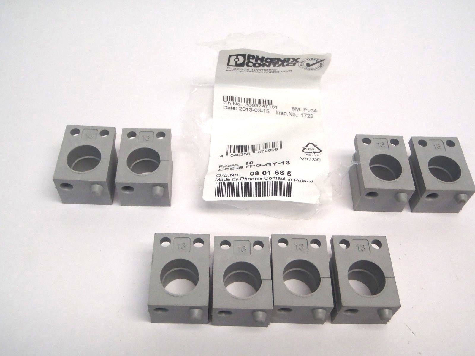 Phoenix Contact 0801685 CES-LTPG-GY-13 Cable Sleeve Gray 13mm LOT OF 8 - New – Open box - Maverick Industrial Sales