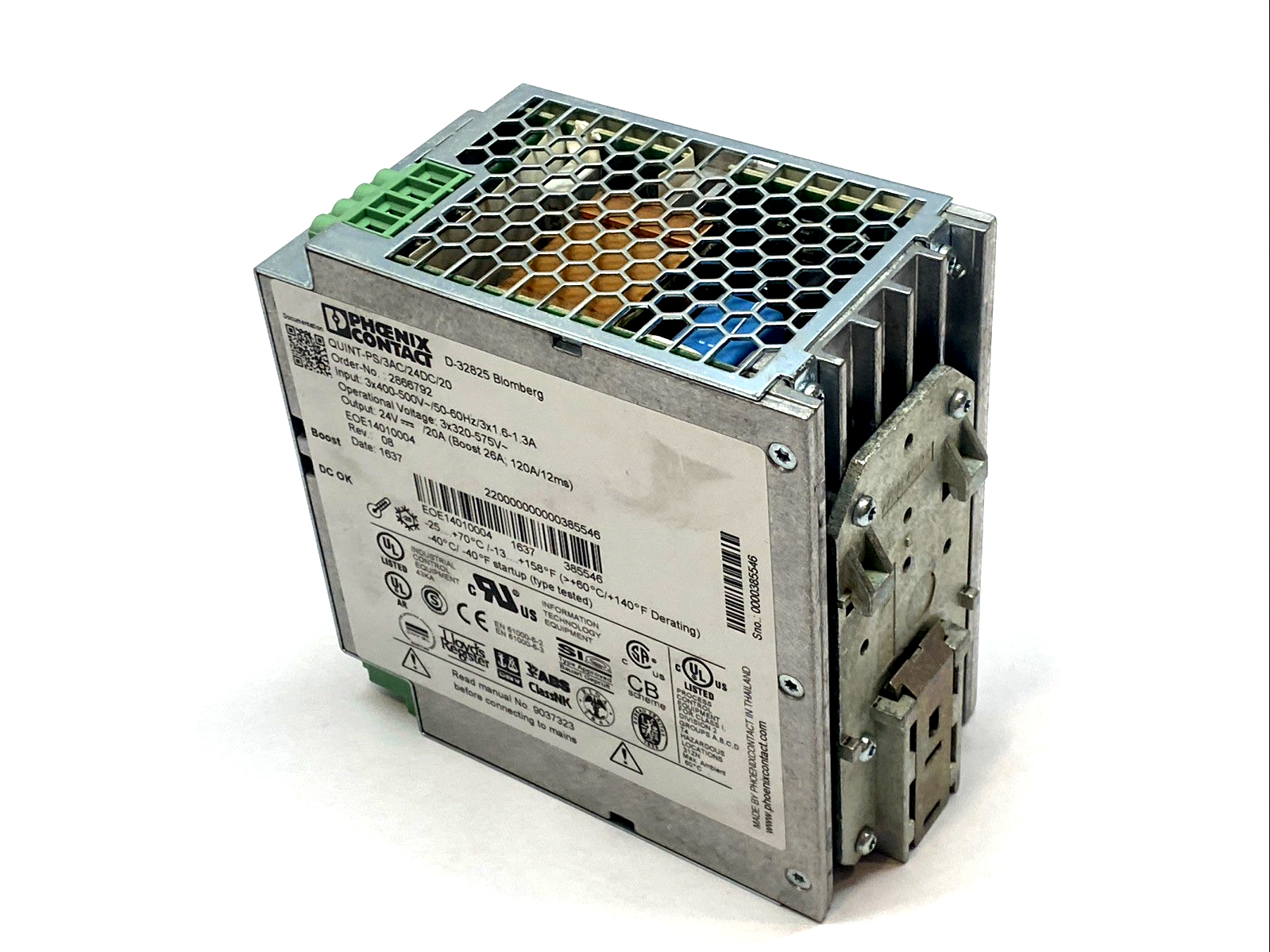 QUINT-PS/3AC/24DC/20 | Phoenix Contact Power Supply 24V 20A - Used - Maverick Industrial Sales