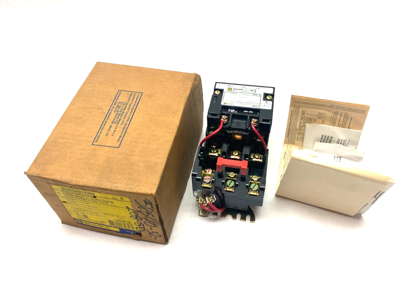 Square D 8536SAO12V08 Nonreversing NEMA Motor Starter Type S, 3-Phase 3-Pole - Maverick Industrial Sales