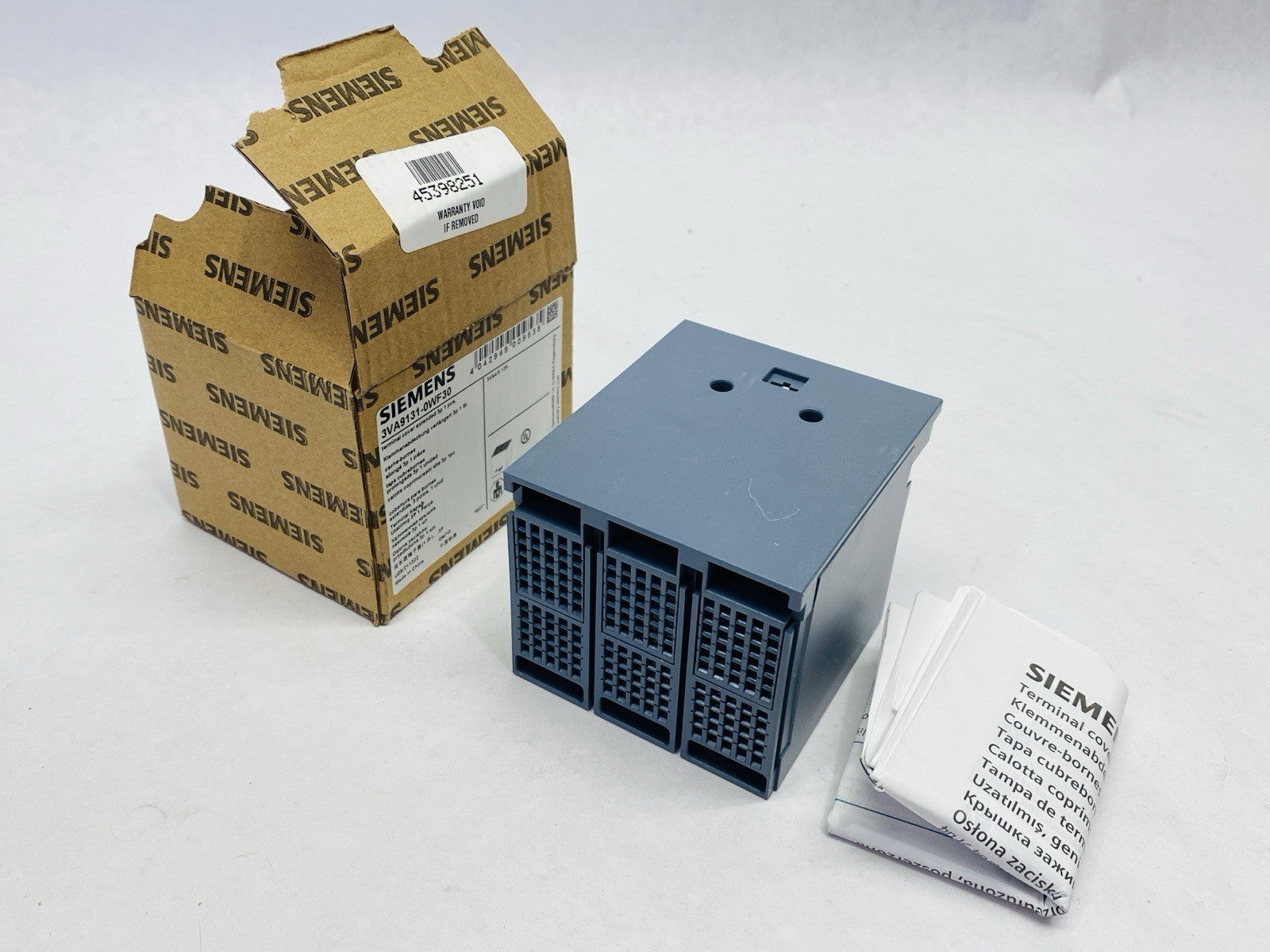 Siemens 3VA9131-0WF30 Terminal Cover Extended 3-Pole - Maverick Industrial Sales