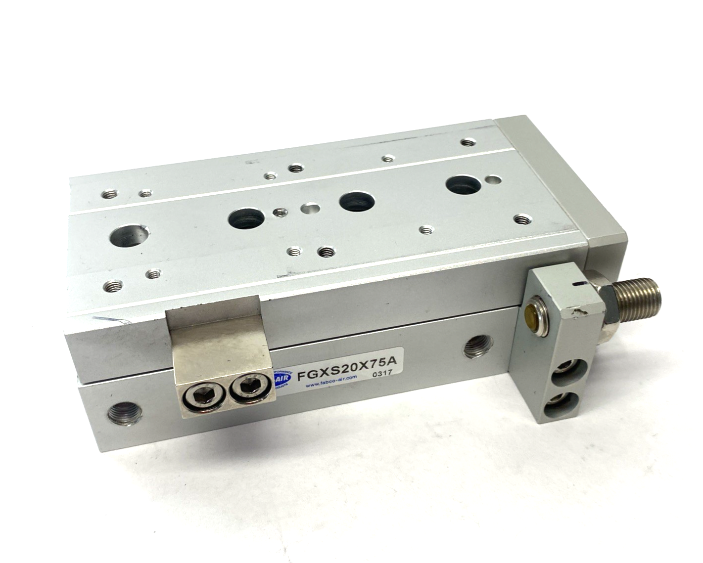 Fabco-Air FGXS20X75A Double-Acting Pneumatic Linear Guided Slide Actuator - Maverick Industrial Sales
