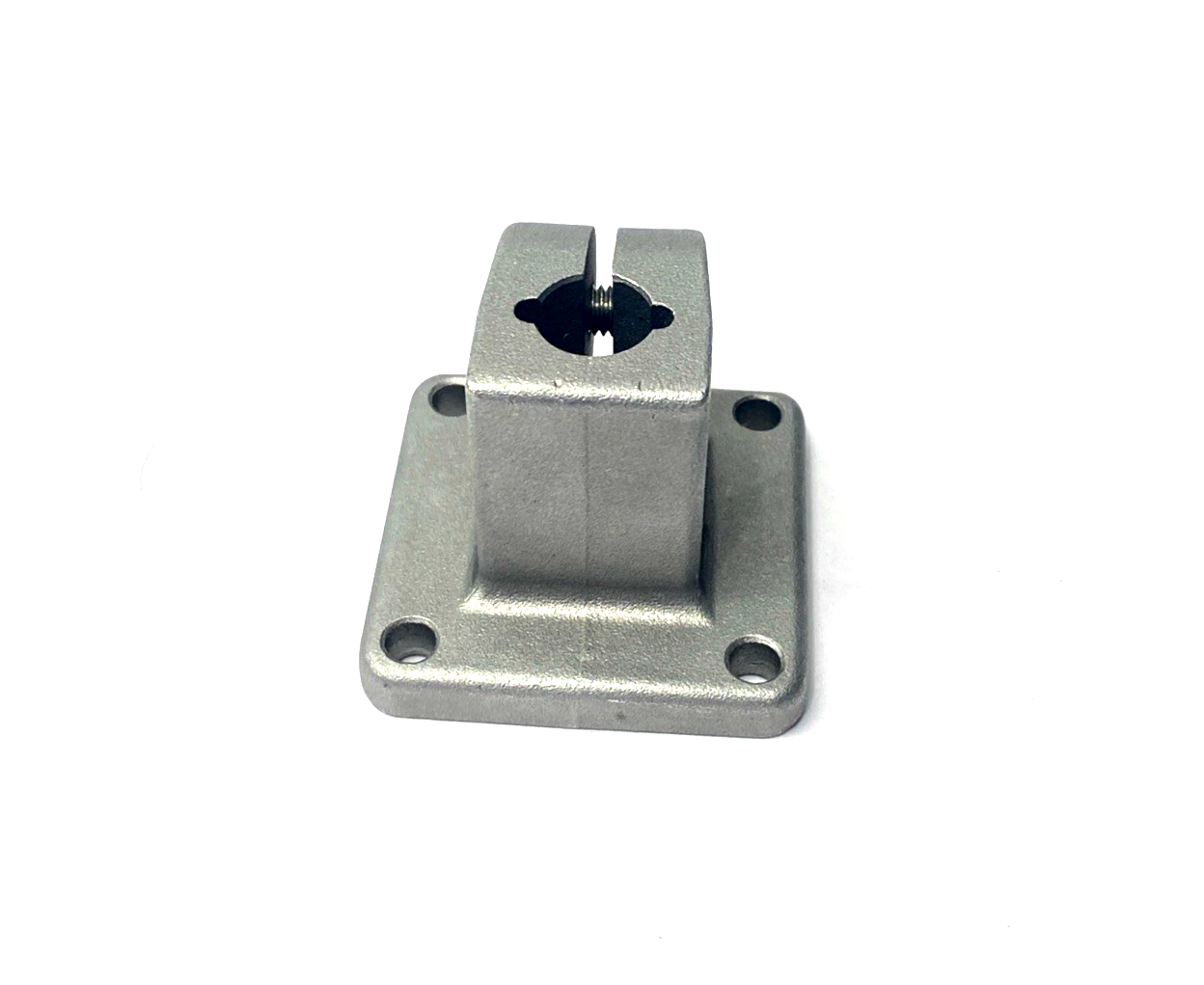 JW Winco GN 162-B1/2-2-BL Base Plate Connector Clamp 1/2" Bore - Maverick Industrial Sales