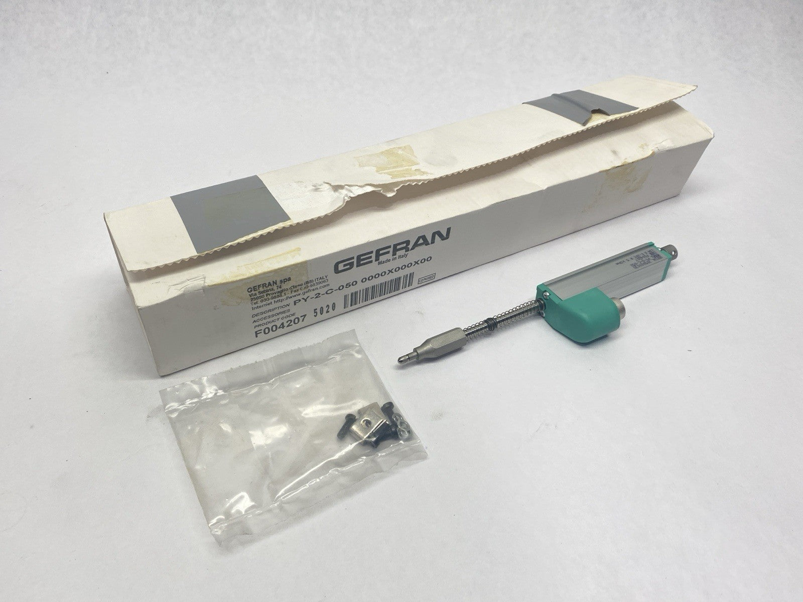 PY-2-C-050 | Gefran PY2 Linear Position Transducer 50mm - New – Open box - Maverick Industrial Sales