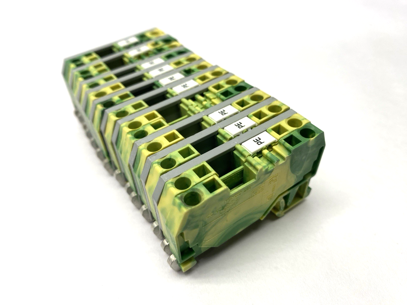 280-907 | Wago Ground Terminal Block 2-Conductor LOT OF 14 - Used - Maverick Industrial Sales