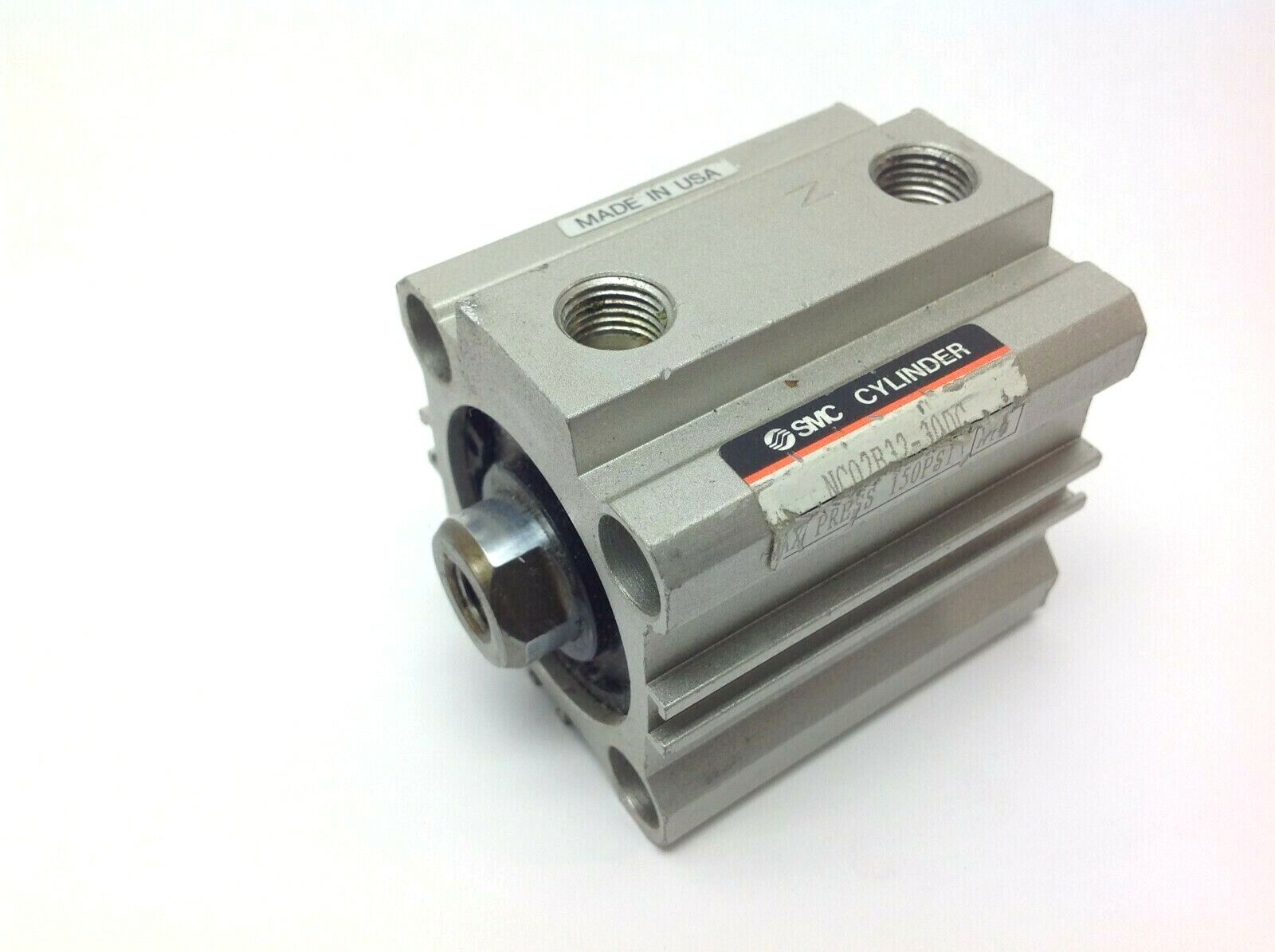 SMC NC02B32-30DC Pneumatic Compact Cylinder - Used - Maverick Industrial Sales