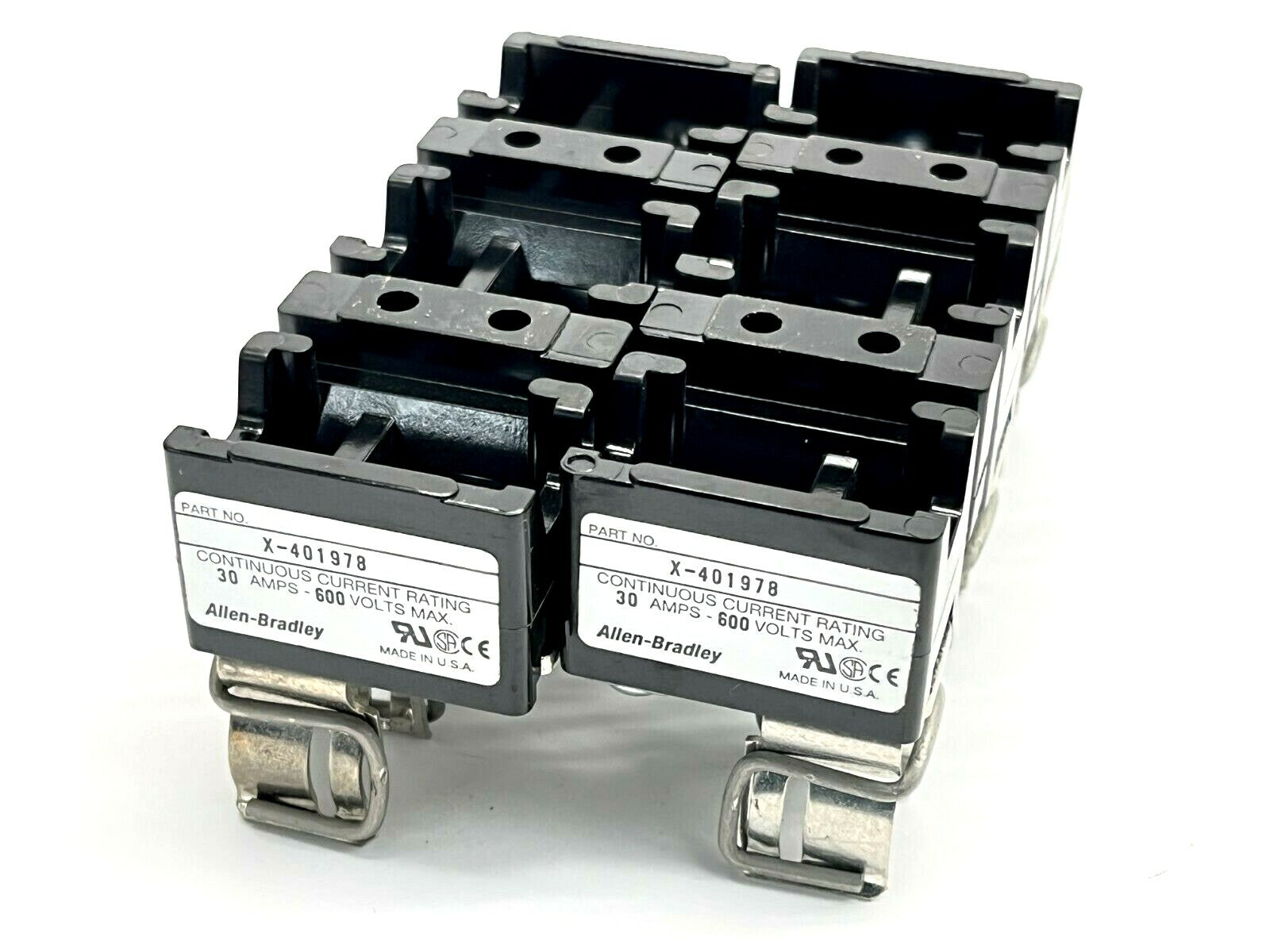 X-401978 | Allen Bradley Fuse Holder 600V 30A LOT OF 2 - Used - Maverick Industrial Sales