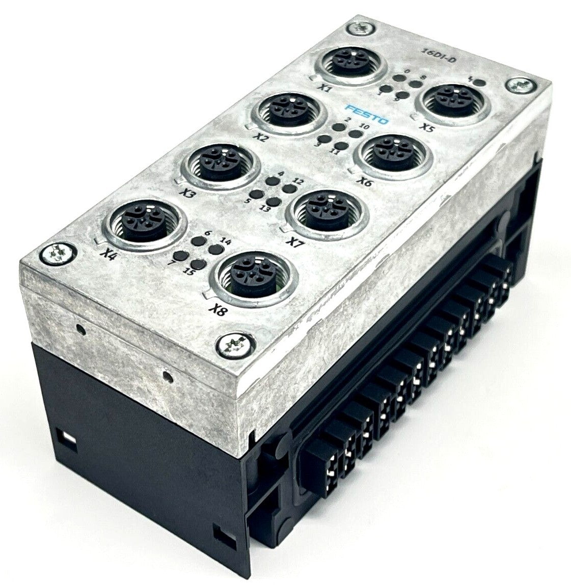Festo CPX-M-AB-8-M12X2-5POL Connection Block w/ CPX-GE-EV Interlinking Block - Maverick Industrial Sales