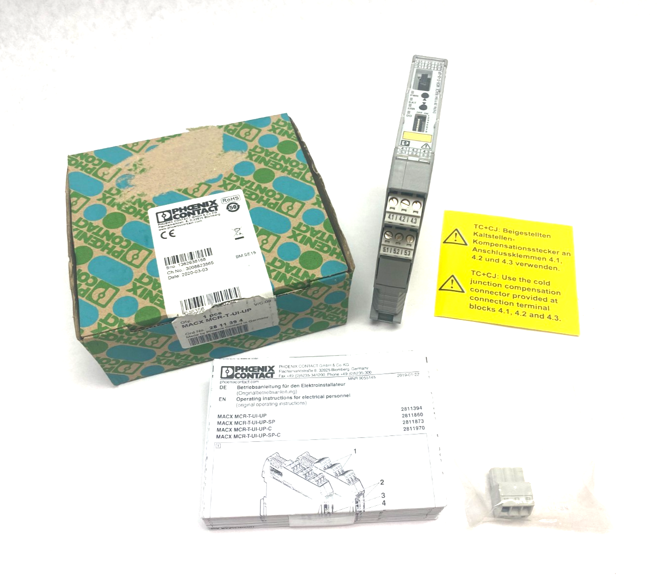 Phoenix Contact MACX MCR-T-UI-UP Prgmbl Temperature Measuring Transducer 2811394 - Maverick Industrial Sales
