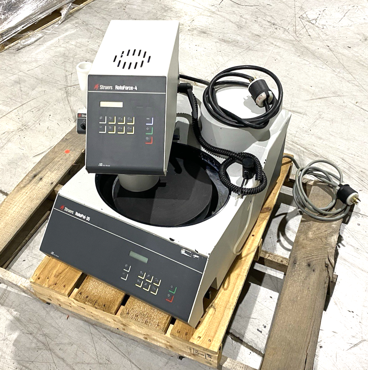 Struers 05286136 RotoPol-35 Lab Polishing/Grinder w/ 05256136 RotoForce-4 Head - Maverick Industrial Sales