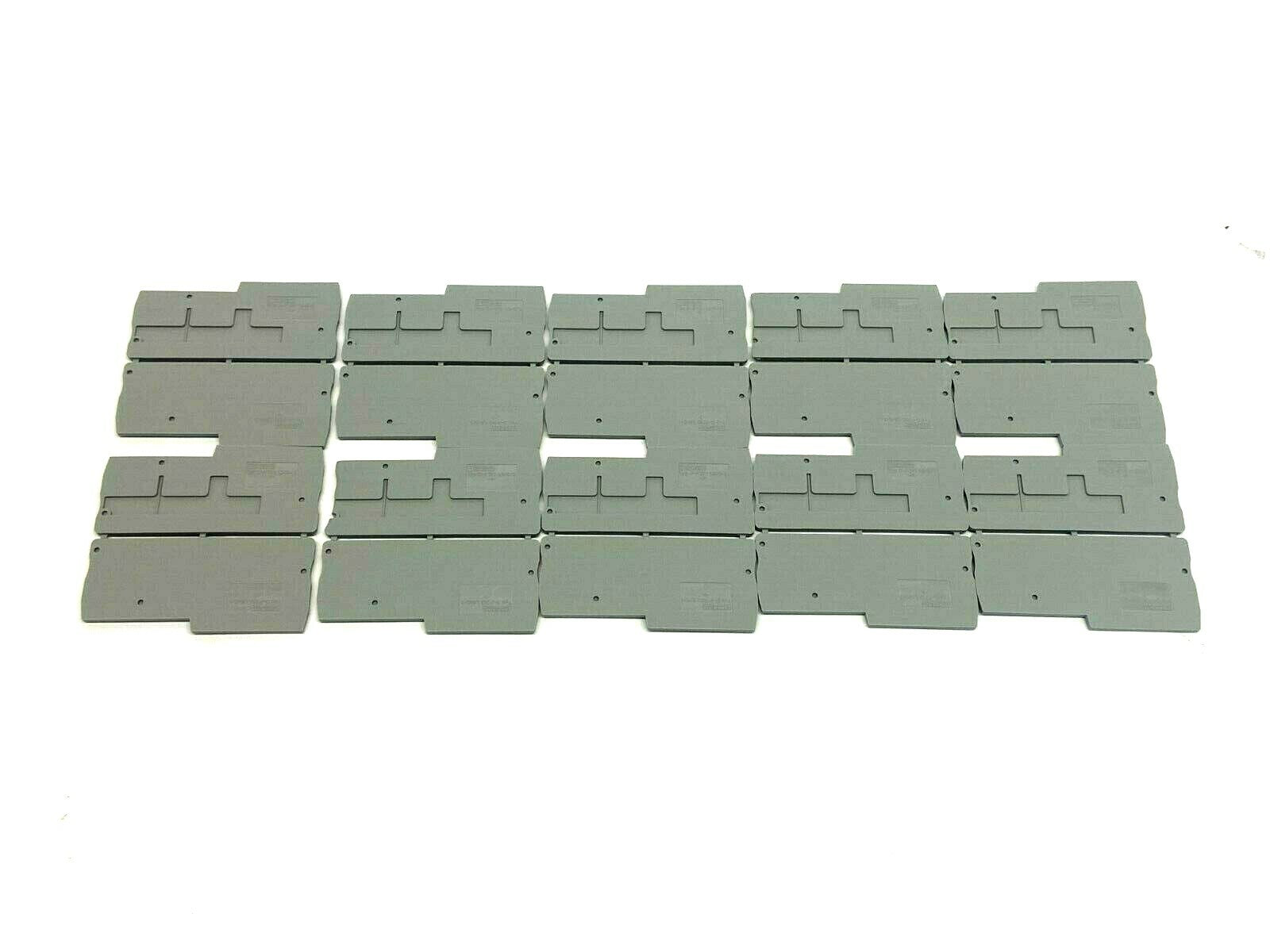 Phoenix Contact D-PTIO 1,5/S/3 Gray End Cover 3244575 LOT OF 10 - New – Open box - Maverick Industrial Sales