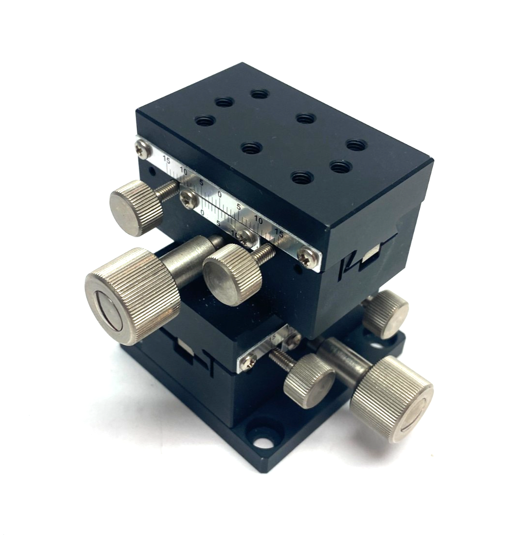 MiSUMi XYDTSC50 Dovetail Rack & Pinion Manual XY Axis Stage, Low-Profile 30mm - Maverick Industrial Sales