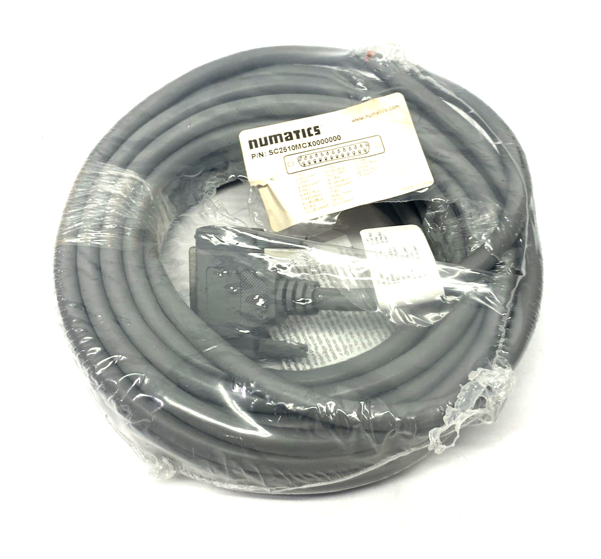 Numatics SC2510MCX0000000 Single End Cordset D-Sub Female 25-Pin 10m PVC Gray - Maverick Industrial Sales