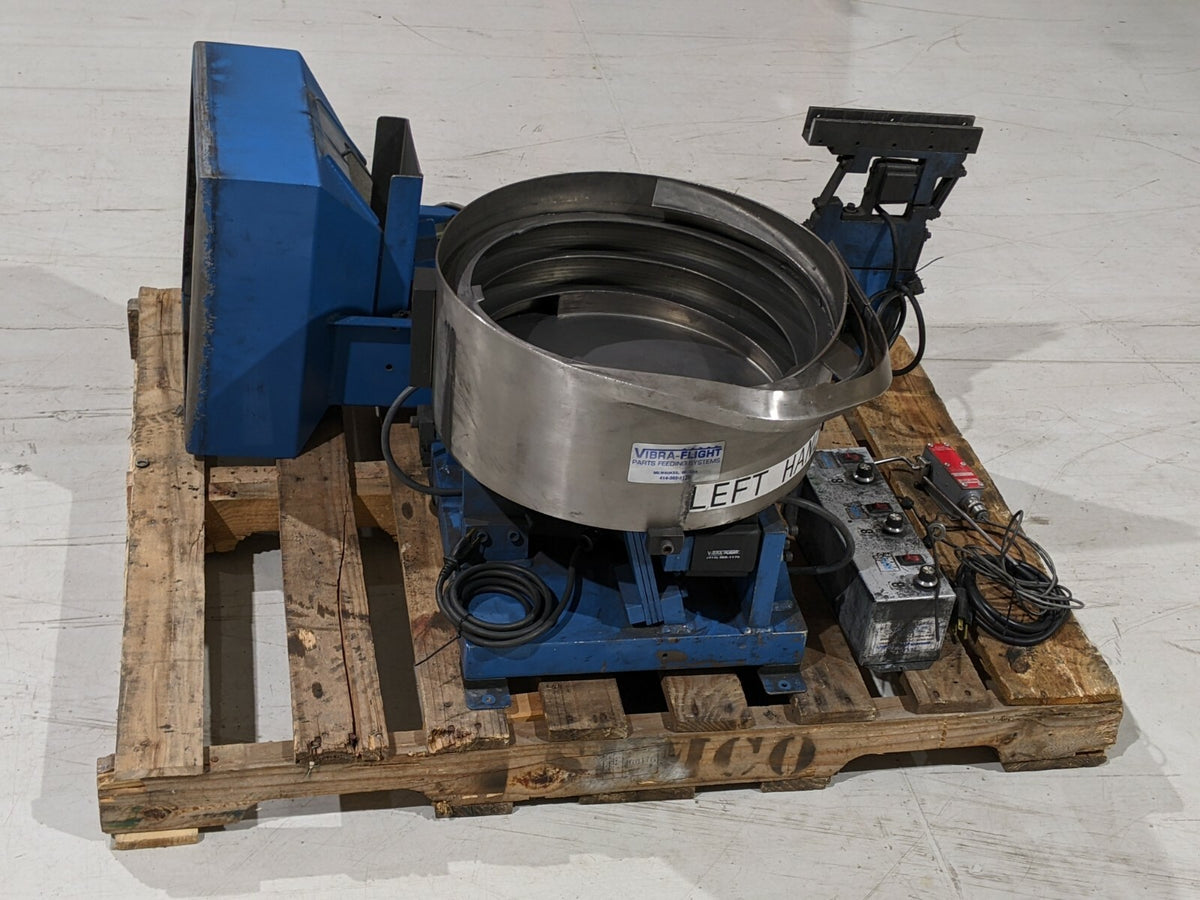 76018 | Vibra-Flight Vibratory Feeder System w/ Bowl, Inline, Hopper, Feeder Cube - Used - Maverick Industrial Sales