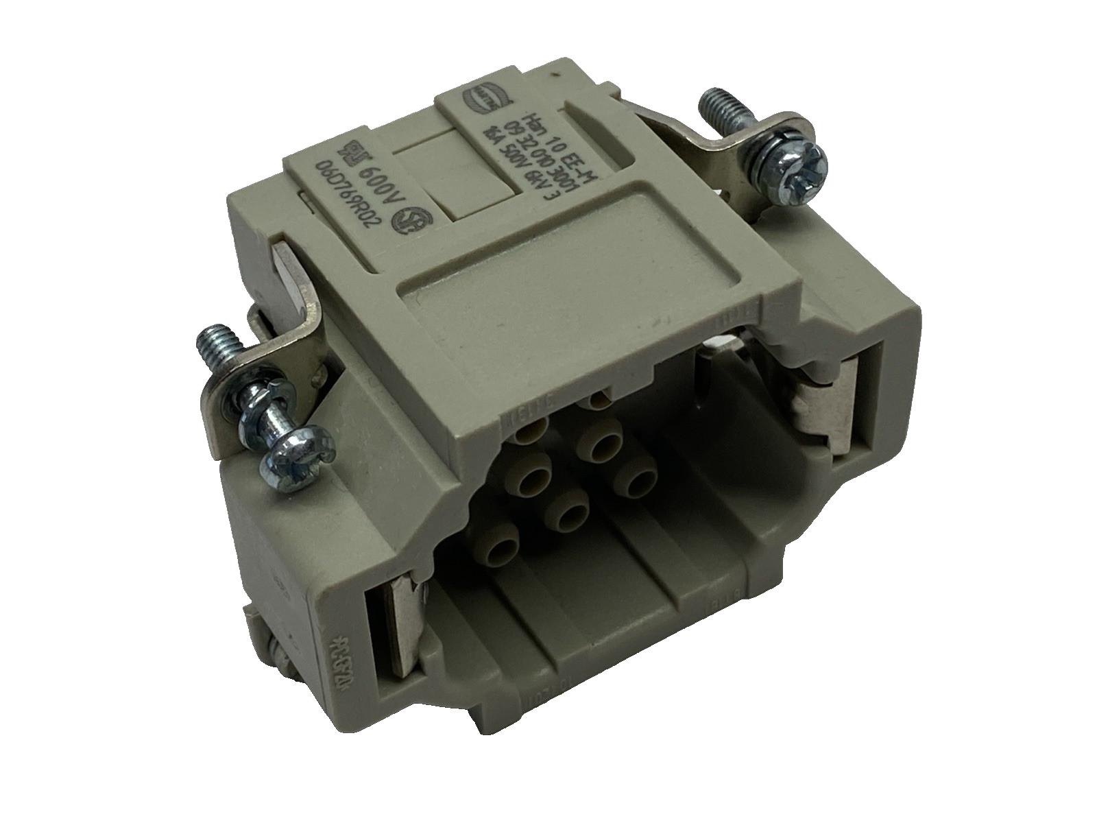 Harting 09320103001 Insert Male Crimp Han 10 EE-M 600V - New – Open box - Maverick Industrial Sales