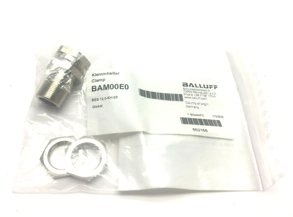 Balluff BES 12,0-KH-2S Proximity Sensor Mounts w/ Positive Stops BAM00E0 - Maverick Industrial Sales