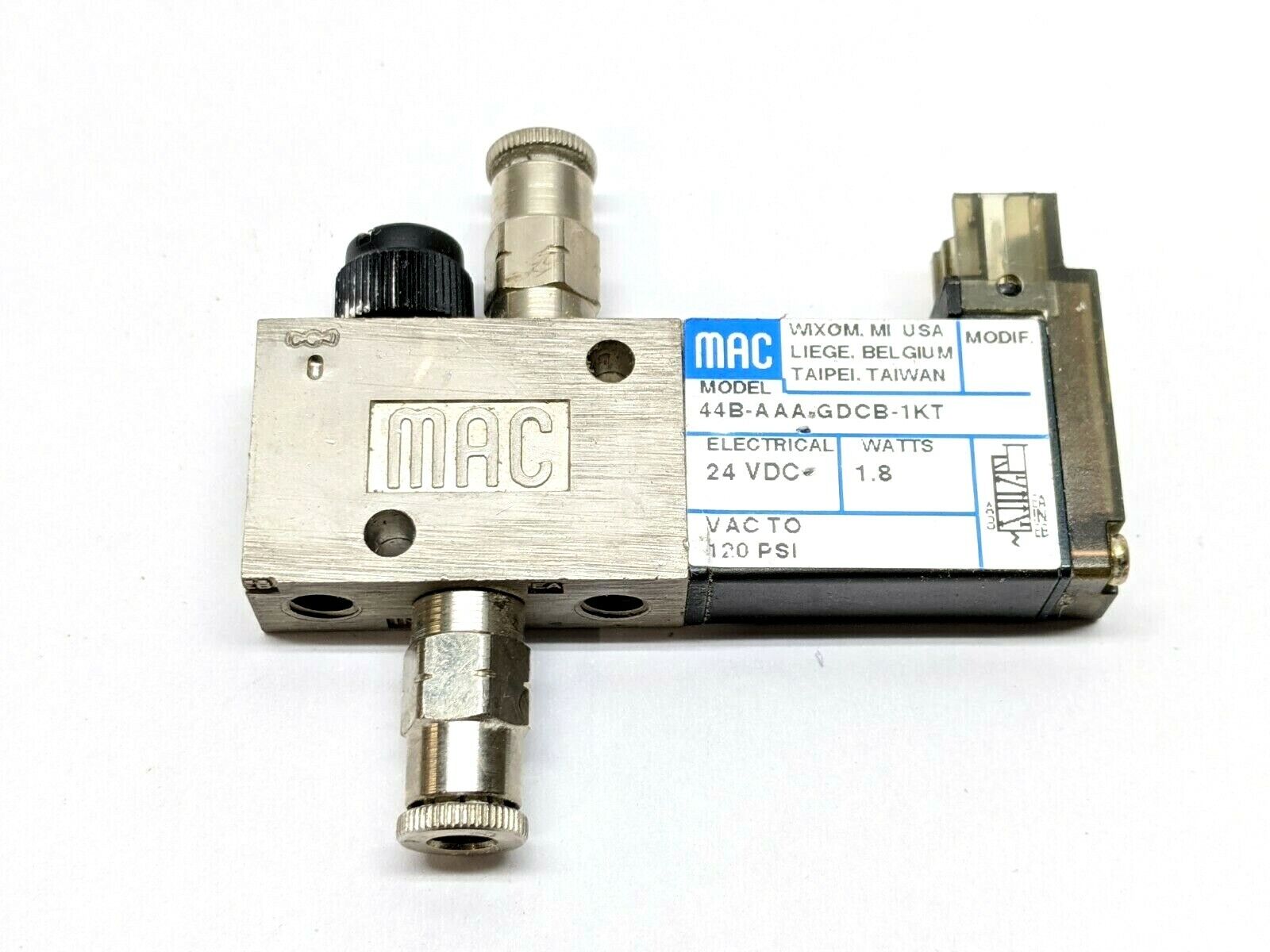 44B-AAA-GDCB-1KT | MAC Valves Solenoid Valve - Used - Maverick Industrial Sales