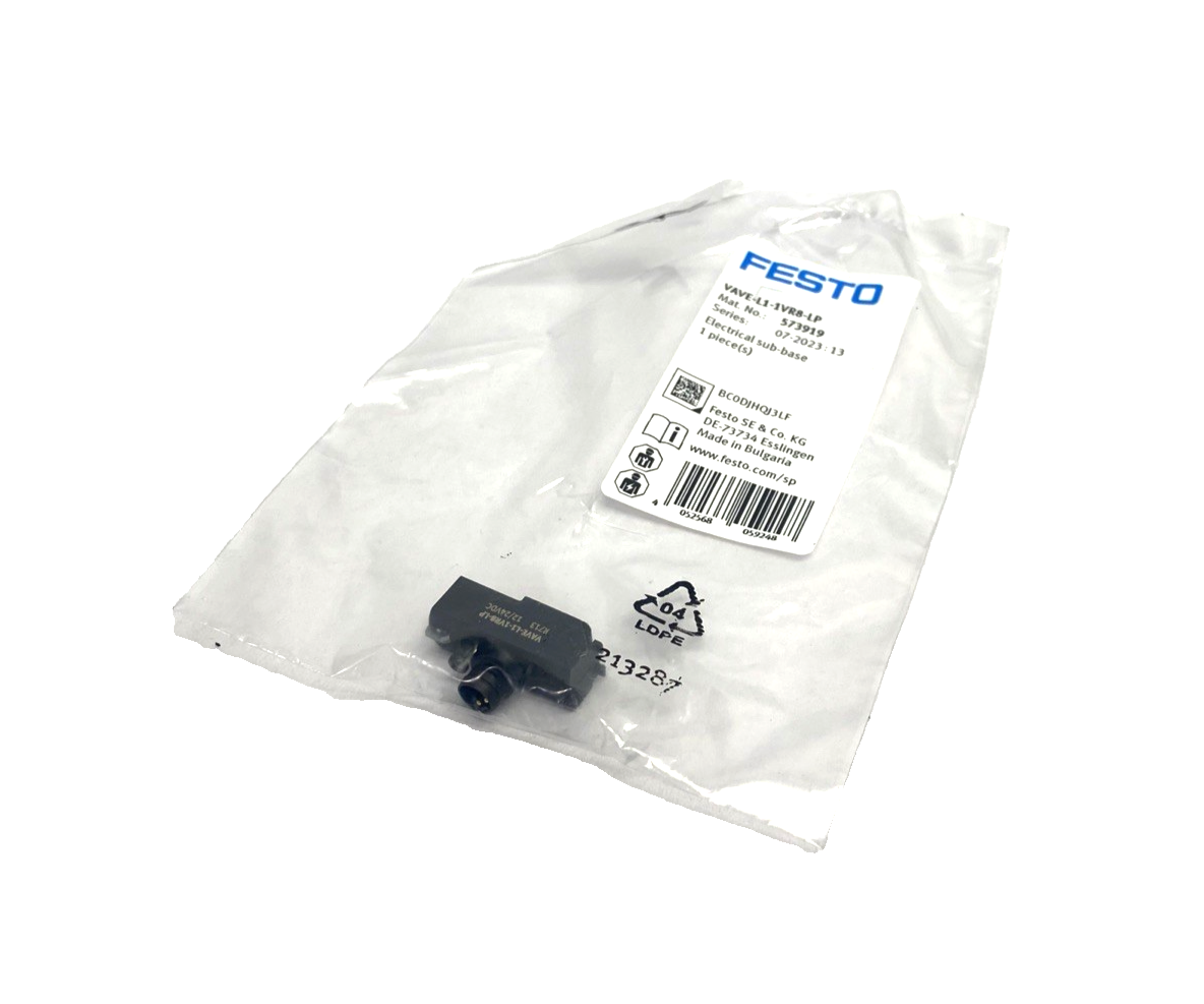 Festo VAVE-L1-1VR8-LP Electrical Sub-Base 573919 - Maverick Industrial Sales