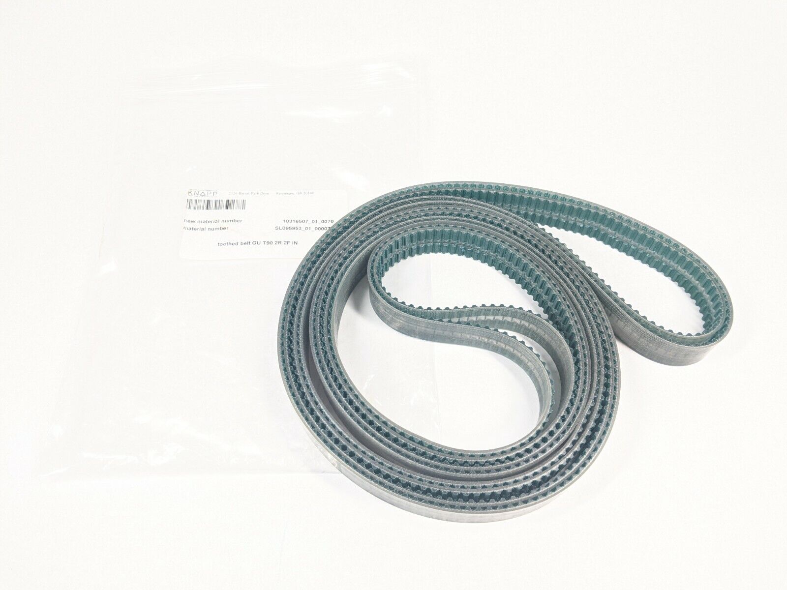 Knapp Graz GU T90 2R 2F IN Toothed Belt - New - Maverick Industrial Sales