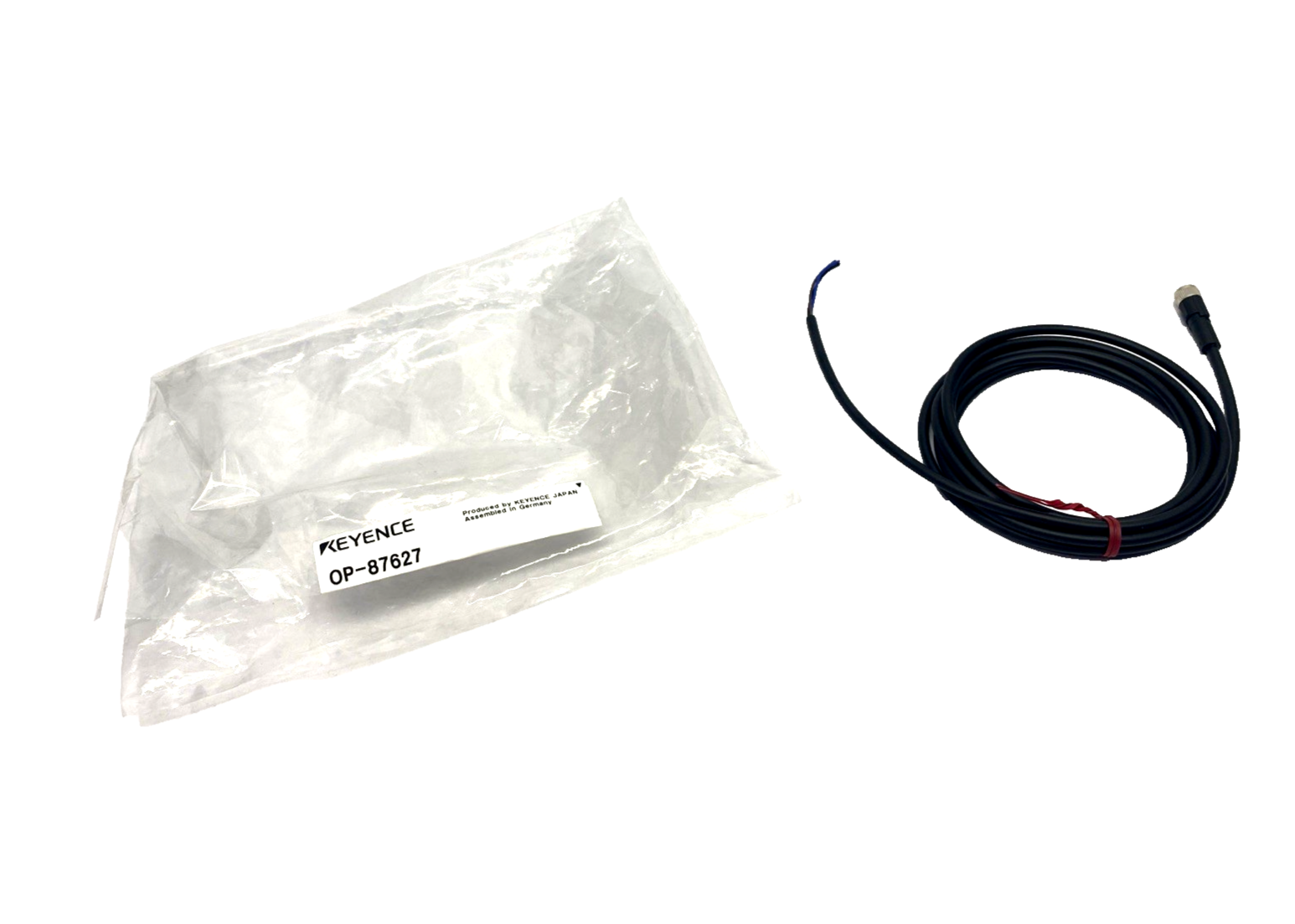 Keyence OP-87627 Connector Cable M8 Female 3-Pin Straight 2m - Maverick Industrial Sales