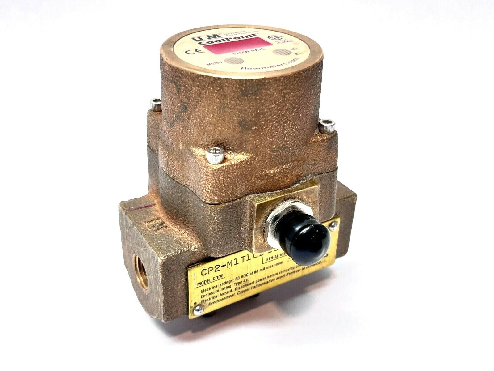 CoolPoint CP2-M1T1C1 Universal Flow Monitor 1/4" Brass - For parts or not working - Maverick Industrial Sales