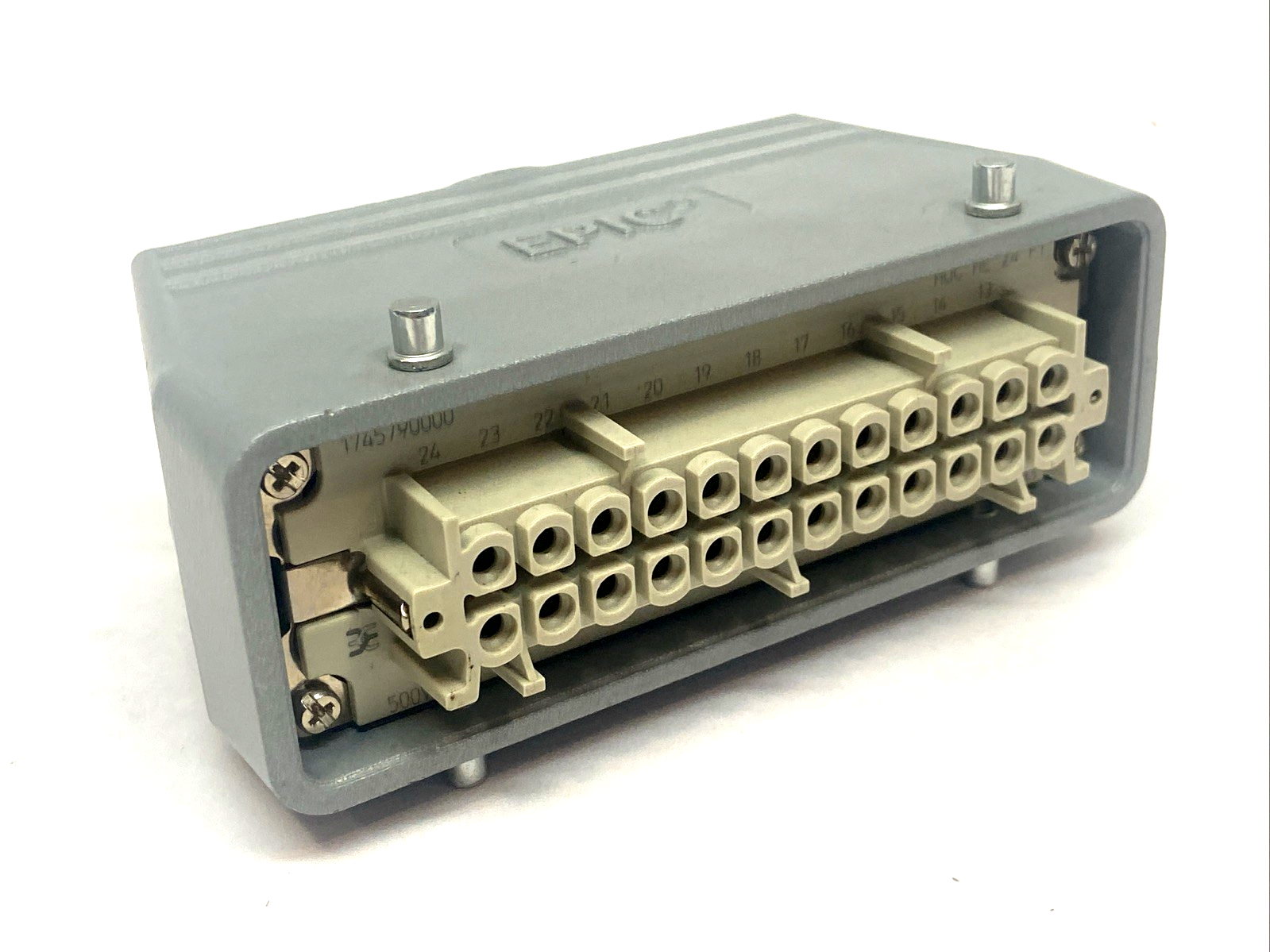 Weidmuller 1745790000 HDC HE 24 FT 24-Pole Female Insert 16A 500V w/ EPIC Case - Maverick Industrial Sales