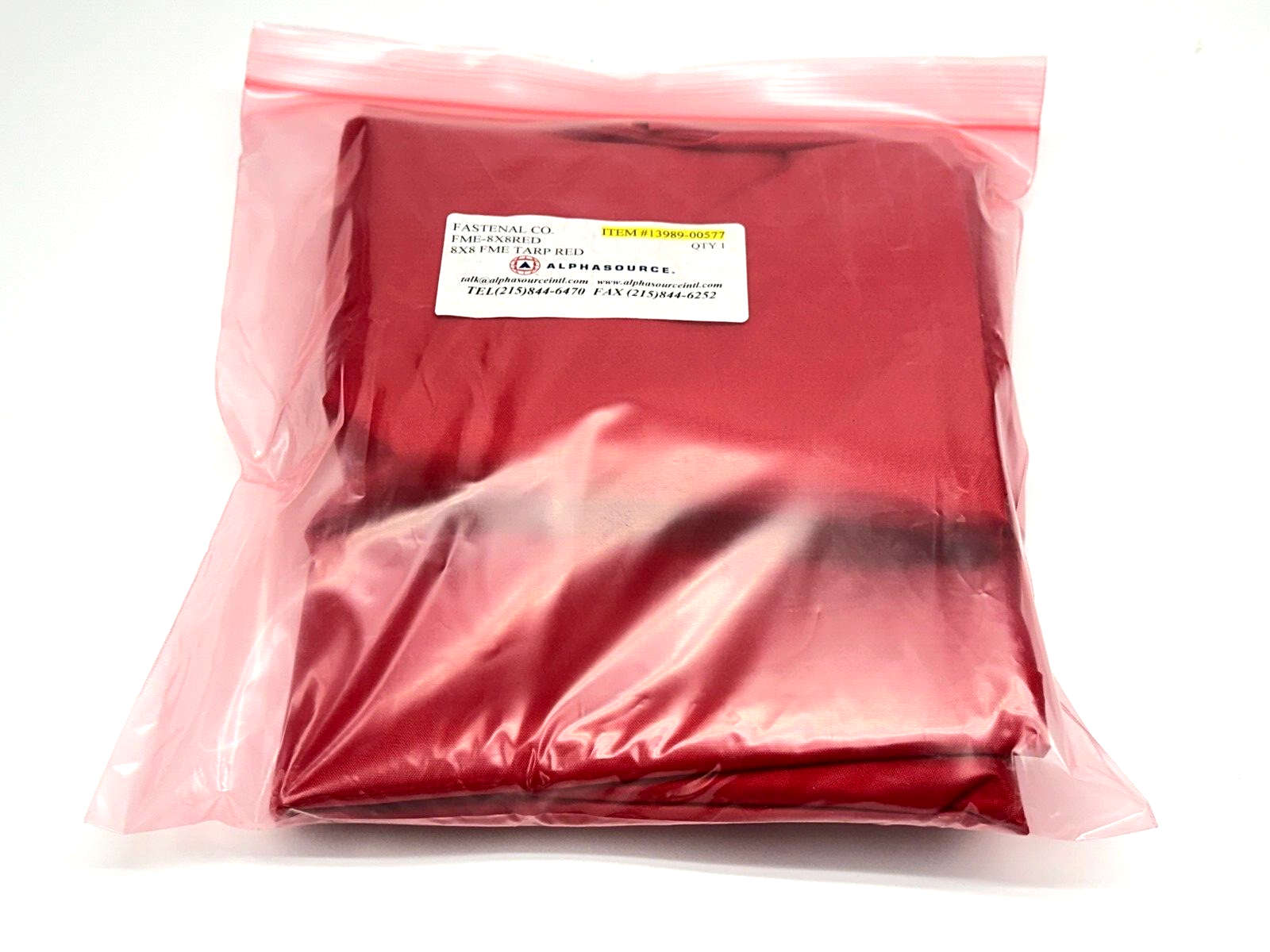 FME-8X8RED | Alphasource 8' x 8' FME Tarp Red - New - Maverick Industrial Sales