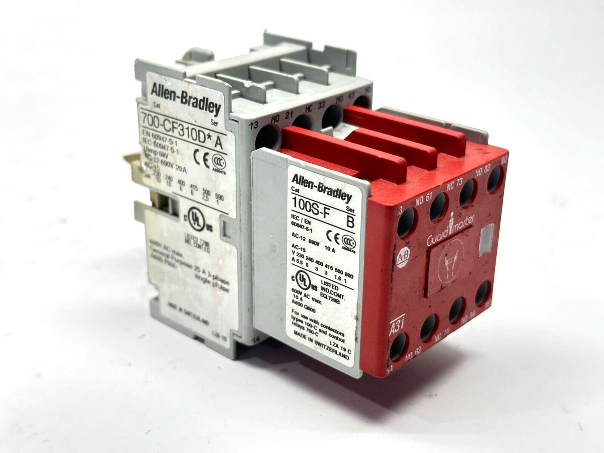 700S-CF620DJC | Allen Bradley Ser A Safety Control Relay 25A 600VAC - For parts or not working - Maverick Industrial Sales
