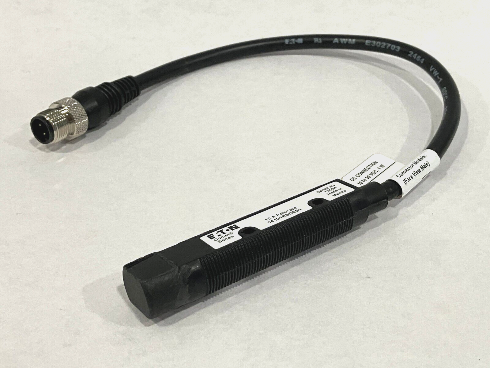 Eaton 14101RSDC81 Comet A3 Tubular Photoelectric Sensor 10-30VDC 10' Polarized - Maverick Industrial Sales