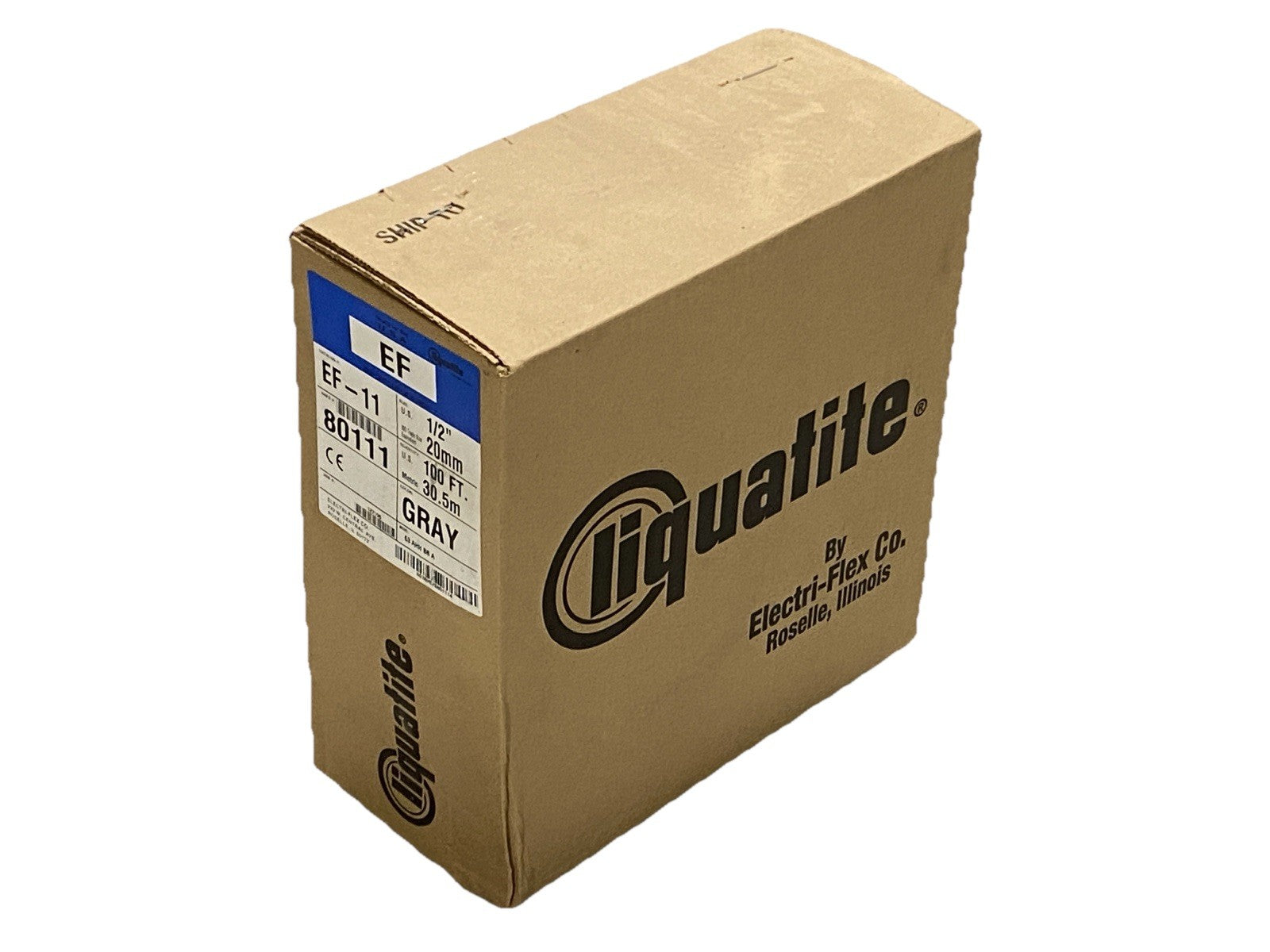 EF-11-GRY-1/2"-100FT | Liquatite Liquid Tight Flexible Metal Conduit 1/2" 100ft - New - Maverick Industrial Sales