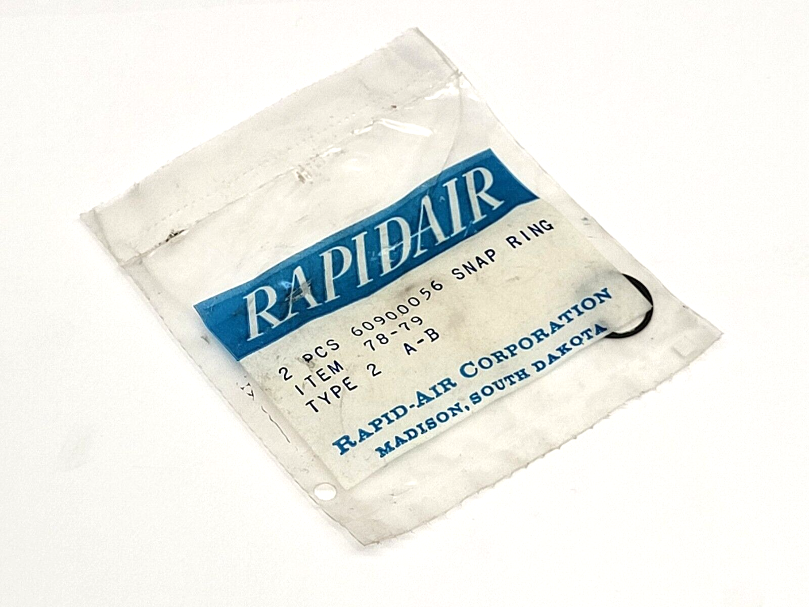 60900056 | Rapidair Snap Ring 1/16" x 11/16" x 13/16" - New - Maverick Industrial Sales