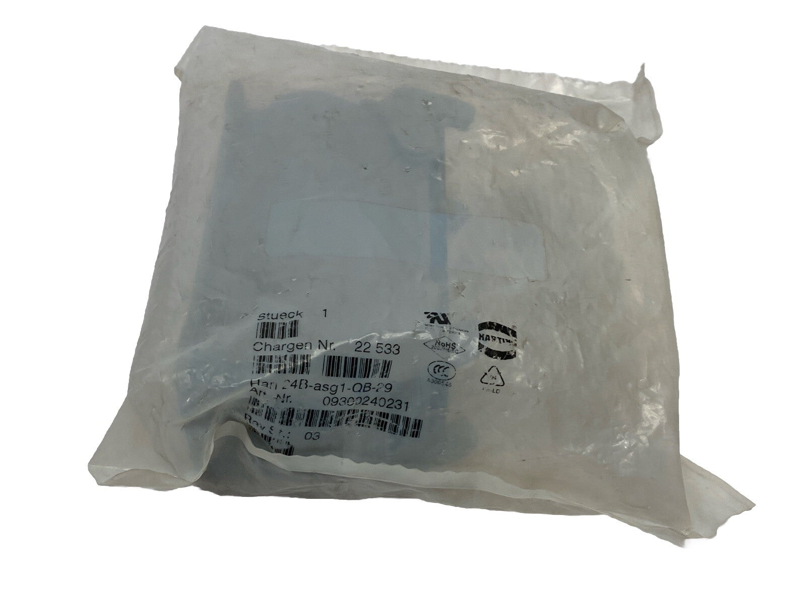 Harting Han 24B-asg1-QB-29 Surface Mounted Housing 09300240231 - New - Maverick Industrial Sales