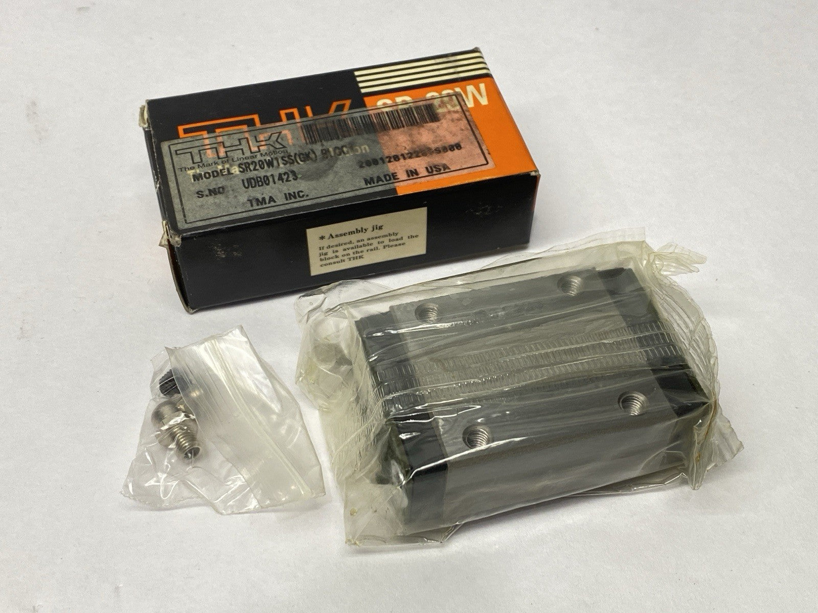 SR20W1SS | THK Linear Guide Block 20mm Rail - New - Maverick Industrial Sales