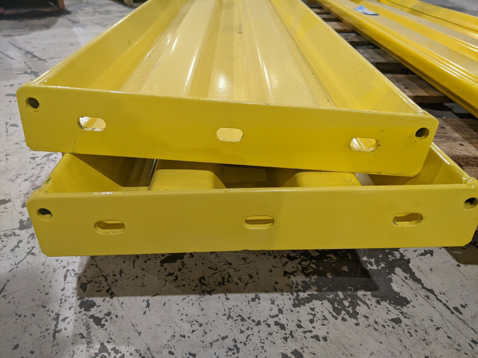 Unknown | Safety Yellow Steel Lift Out Guard Rail 6'ft Long x 15"W LOT OF 2- Used - Maverick Industrial Sales