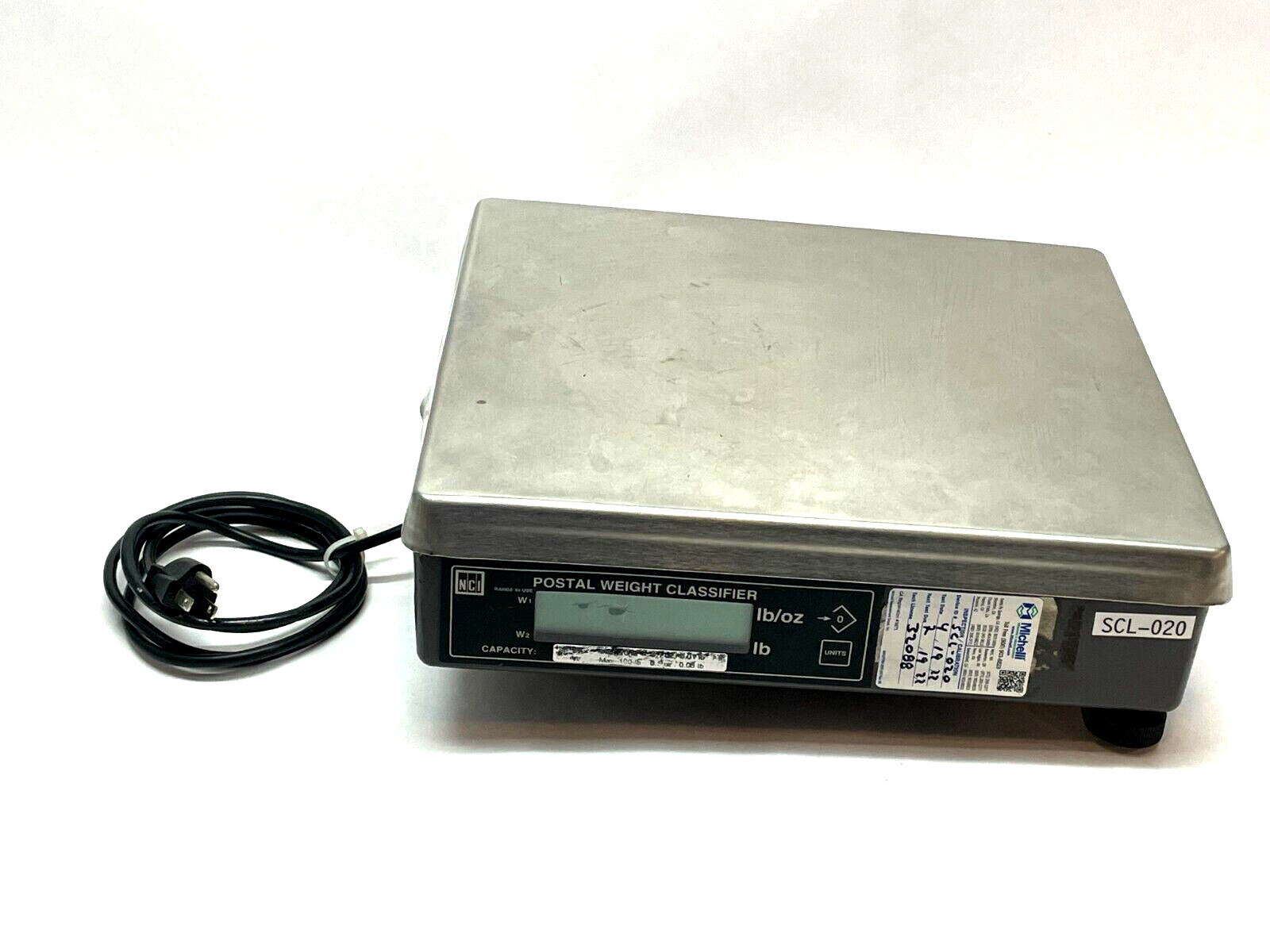 NCI Postal Weight Classifier 10lbs Max W1 100lbs Max W2 - For parts or not working - Maverick Industrial Sales