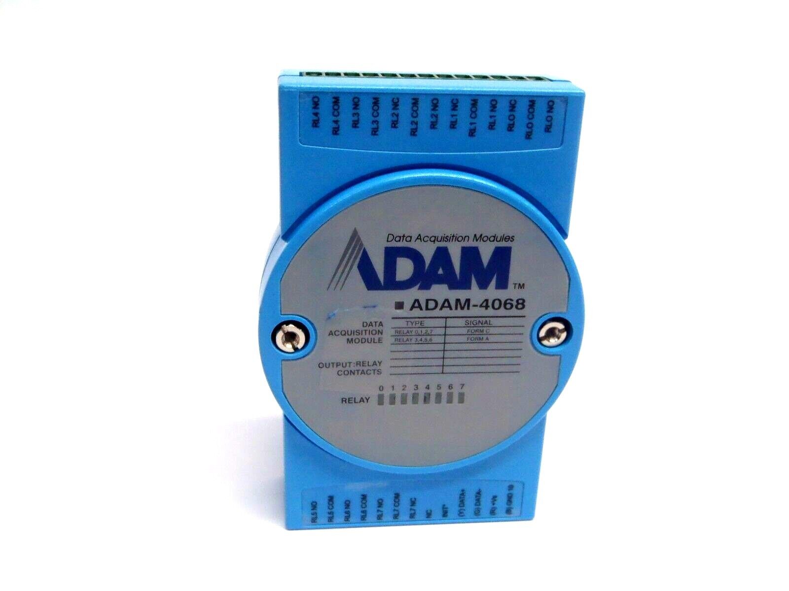 Advantech ADAM-4068 8 Channel Output Relay Module - For parts or not working - Maverick Industrial Sales