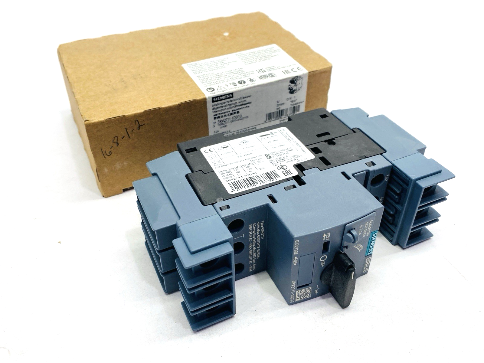 Siemens 3RV2711-1DD10 SIRIUS Circuit Breaker Size S00 3.2A - Maverick Industrial Sales