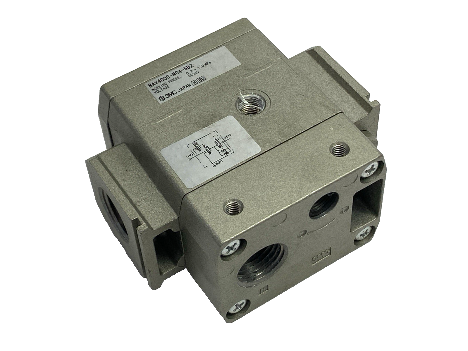 SMC NAV4000-N04-5DZ Solenoid Valve - For parts or not working - Maverick Industrial Sales