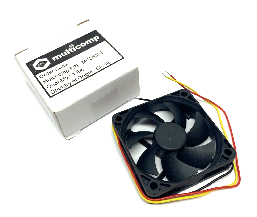 MC36322 | Multicomp Axial Fan DC12V 0.16A - New - Maverick Industrial Sales