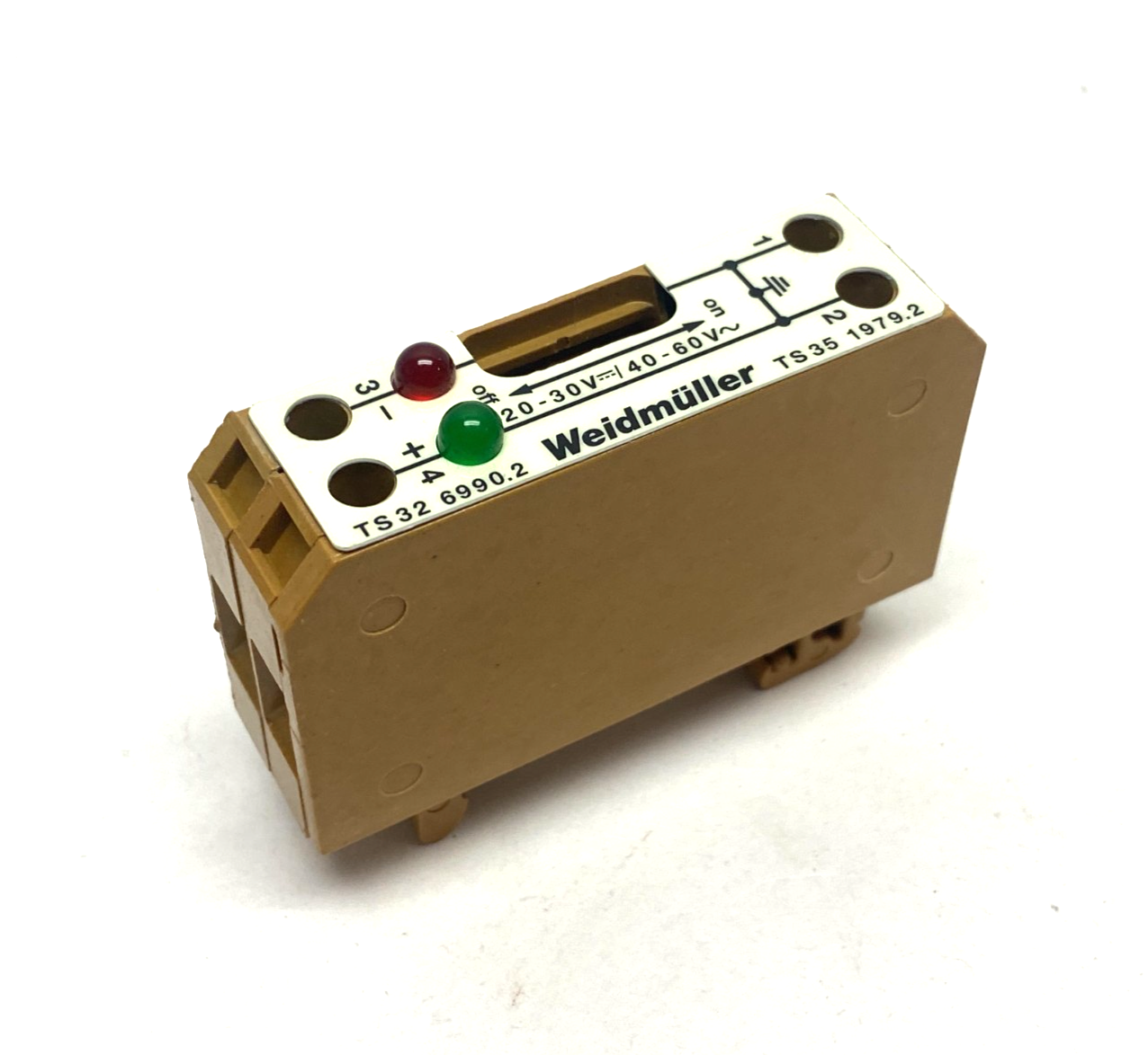 TS32 6990.2 TS35 1979.2 | Weidmuller Terminal Relay Block - Used - Maverick Industrial Sales