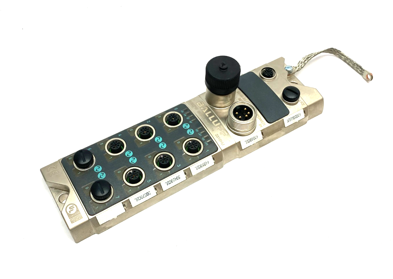 BNI00FW, BNI PNT-508-005-Z015 | Balluff BNI00FW Profinet Hub Network I/O Block BNI PNT-508-005-Z015 - Used - Maverick Industrial Sales