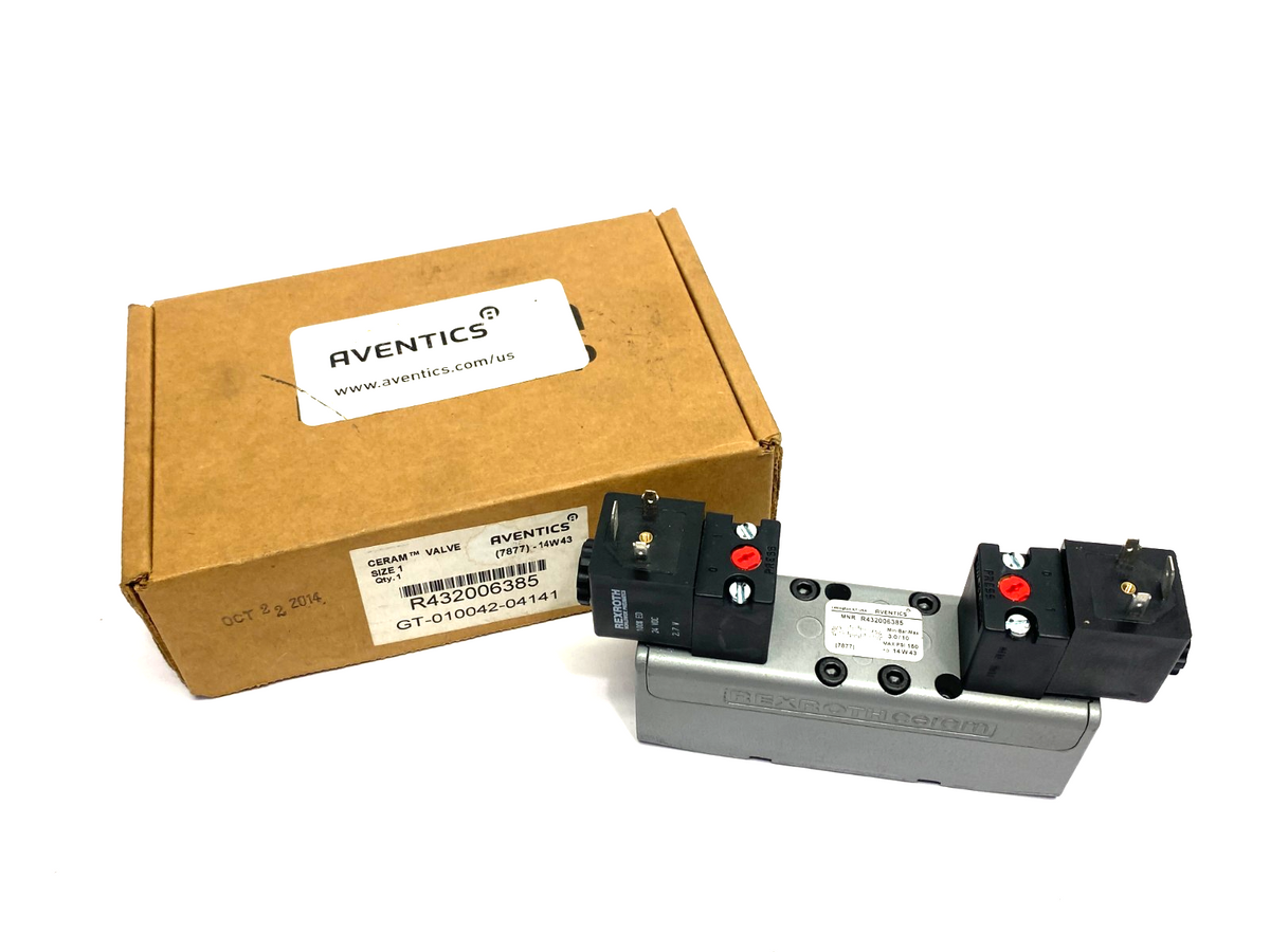 Emerson Rexroth R432006385 AVENTICS™ 5/3-Directional Valve, Series CERAM™ - Maverick Industrial Sales