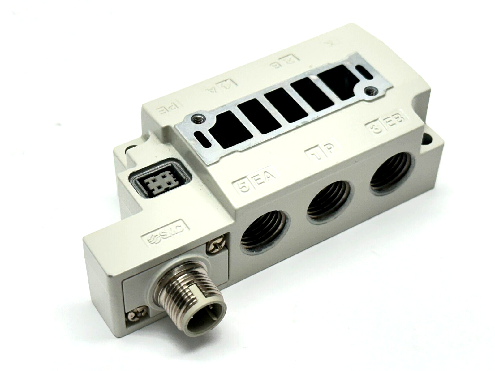 SY50M-27-1-WO-02N | SMC SY5000 Solenoid Valve Subplate 5-Port - Used - Maverick Industrial Sales