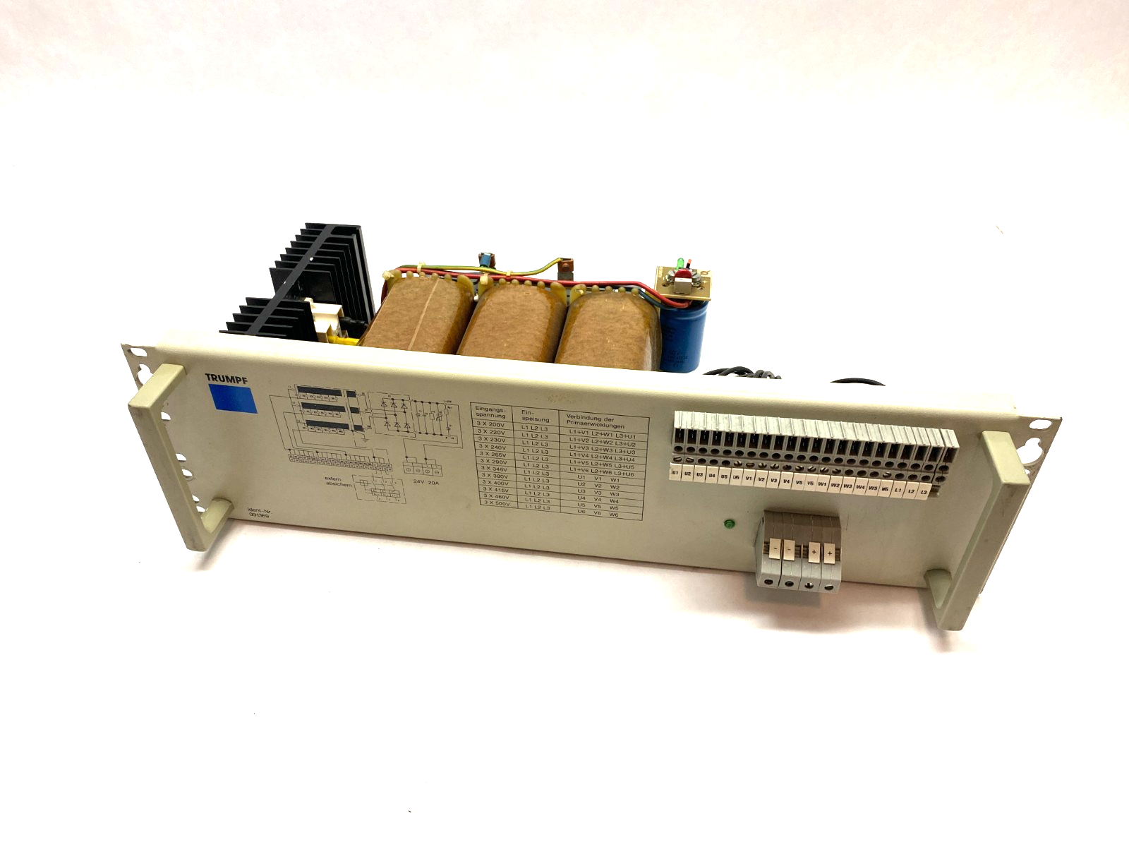 G34900-A3007,091369 | Trumpf Siemens G34900-A3007 3-Phase Power Supply