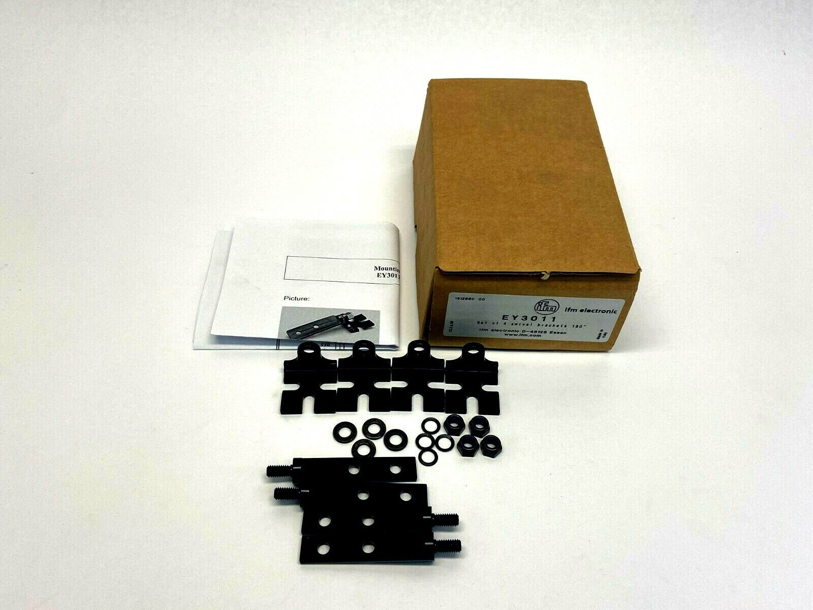 EY3011 | ifm Rotatable Angle Brackets for Safety Light Curtains SET OF 4 - New - Maverick Industrial Sales