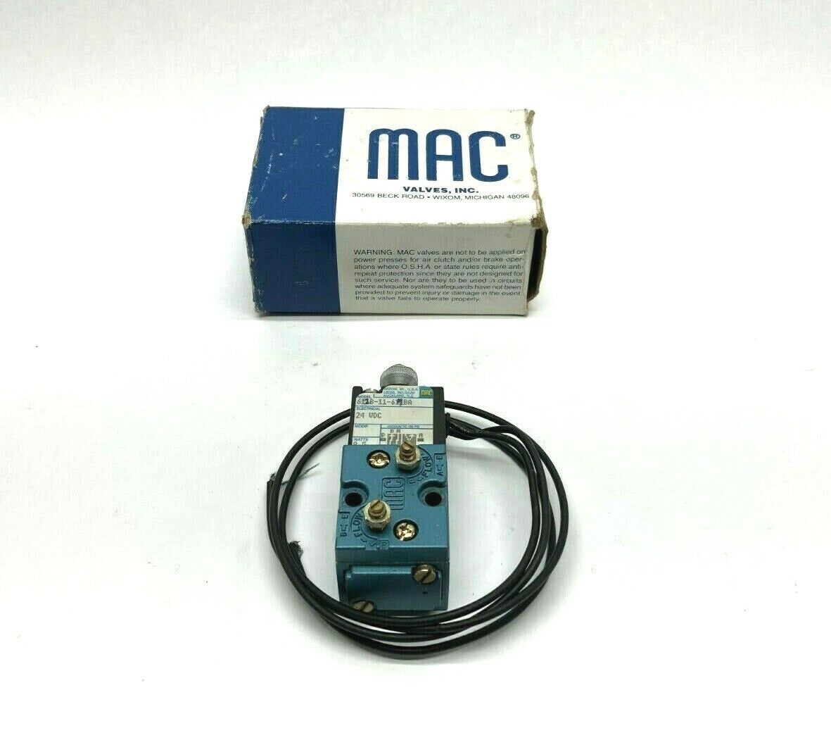 612B-11-64BA | MAC 24VDC Pneumatic Solenoid Valve - Used - Maverick Industrial Sales