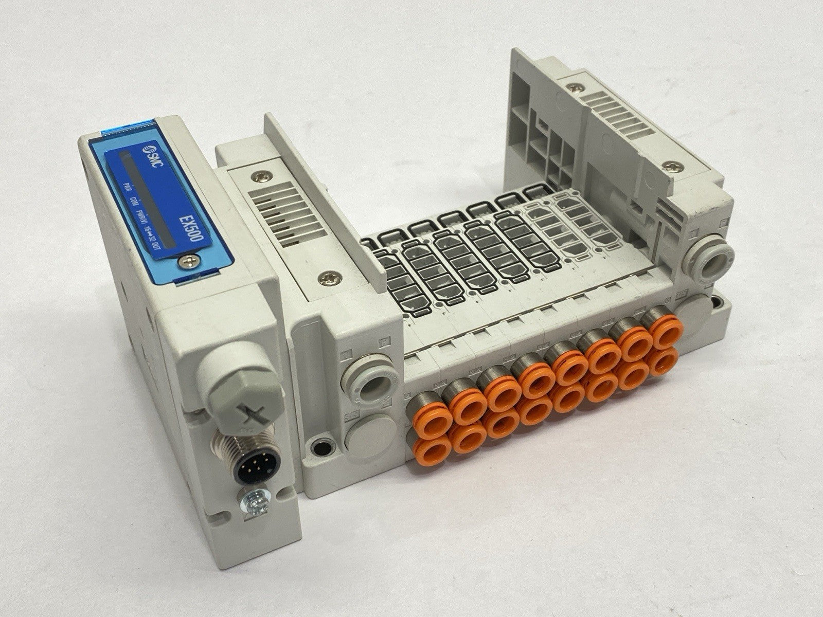 SMC SS5Y3-10SA3N-08BS-N7 Pneumatic Valve Manifold 8-Station EX500-S103 - Maverick Industrial Sales