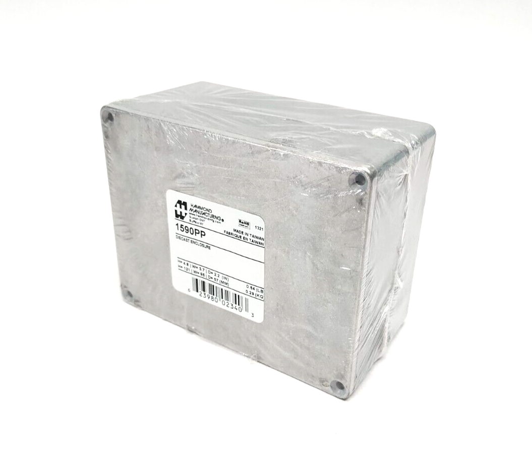 Hammond Manufacturing 1590PP Cast Electrical Enclosure Box 121mm x 95mm x 57mm - New - Maverick Industrial Sales