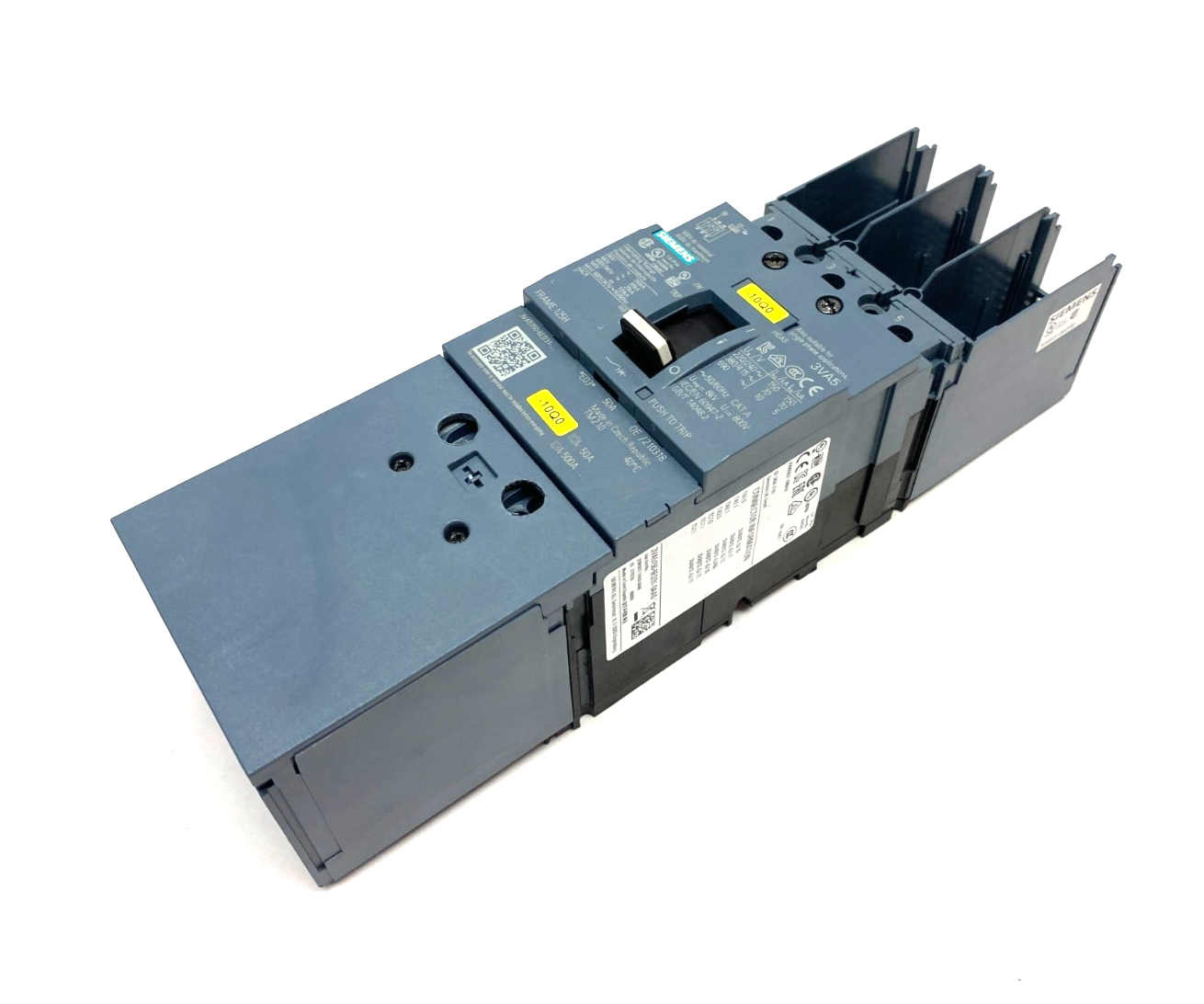 Siemens 3VA5150-6ED31-0AA0 Low-Voltage Molded Case Circuit Breaker 3-Pole 50A - Maverick Industrial Sales